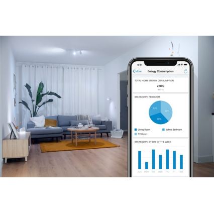 LED-pære dæmpbar VINTAGE FILAMENT C35 E14/4,9W/230V 2000-5000K CRI 90 Wi-Fi - WiZ
