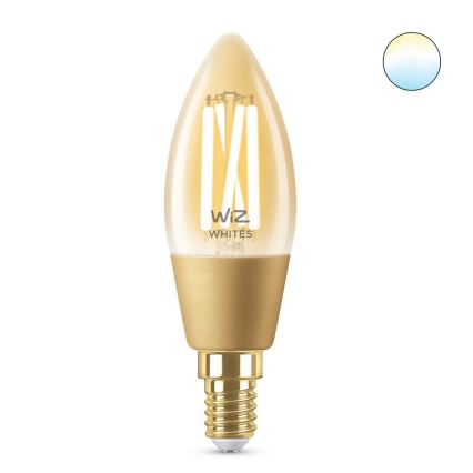 LED-pære dæmpbar VINTAGE FILAMENT C35 E14/4,9W/230V 2000-5000K CRI 90 Wi-Fi - WiZ