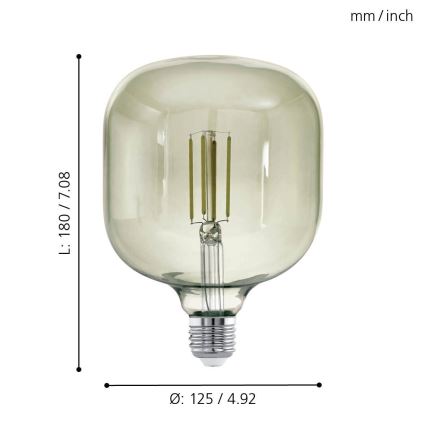 LED-pære dæmpbar VINTAGE E27/4W/230V 3000K  - Eglo 12597