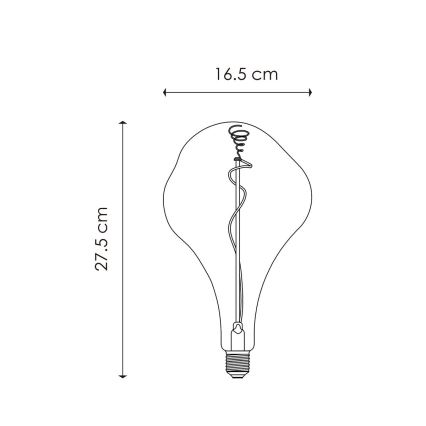 LED-pære dæmpbar VINTAGE EDISON E27/3W/230V 1800K