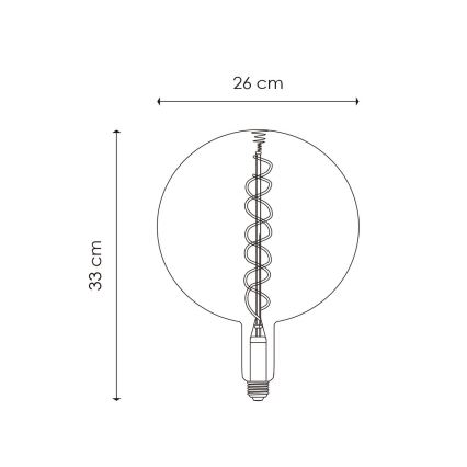 LED-pære dæmpbar VINTAGE EDISON E27/4W/230V 1800K CRI 90
