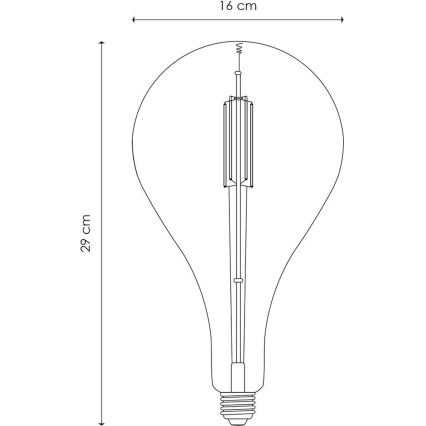 LED-pære dæmpbar VINTAGE EDISON E27/4W/230V 2700K CRI 90