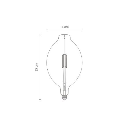 LED-pære dæmpbar VINTAGE EDISON E27/4W/230V 2700K