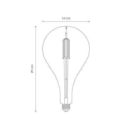 LED-pære dæmpbar VINTAGE EDISON E27/4W/230V 2700K