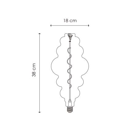 LED-pære dæmpbar VINTAGE EDISON E27/4W/230V 3000K CRI 90