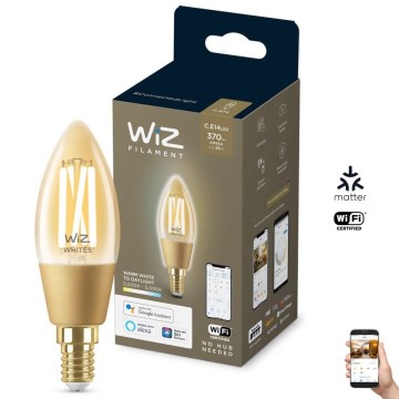 LED-pære dæmpbar VINTAGE FILAMENT C35 E14/4,9W/230V 2000-5000K CRI 90 Wi-Fi - WiZ