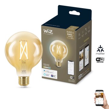 LED-pære dæmpbar VINTAGE FILAMENT G95 E27/6,7W/230V 2000-5000K CRI 90 Wi-Fi - WiZ