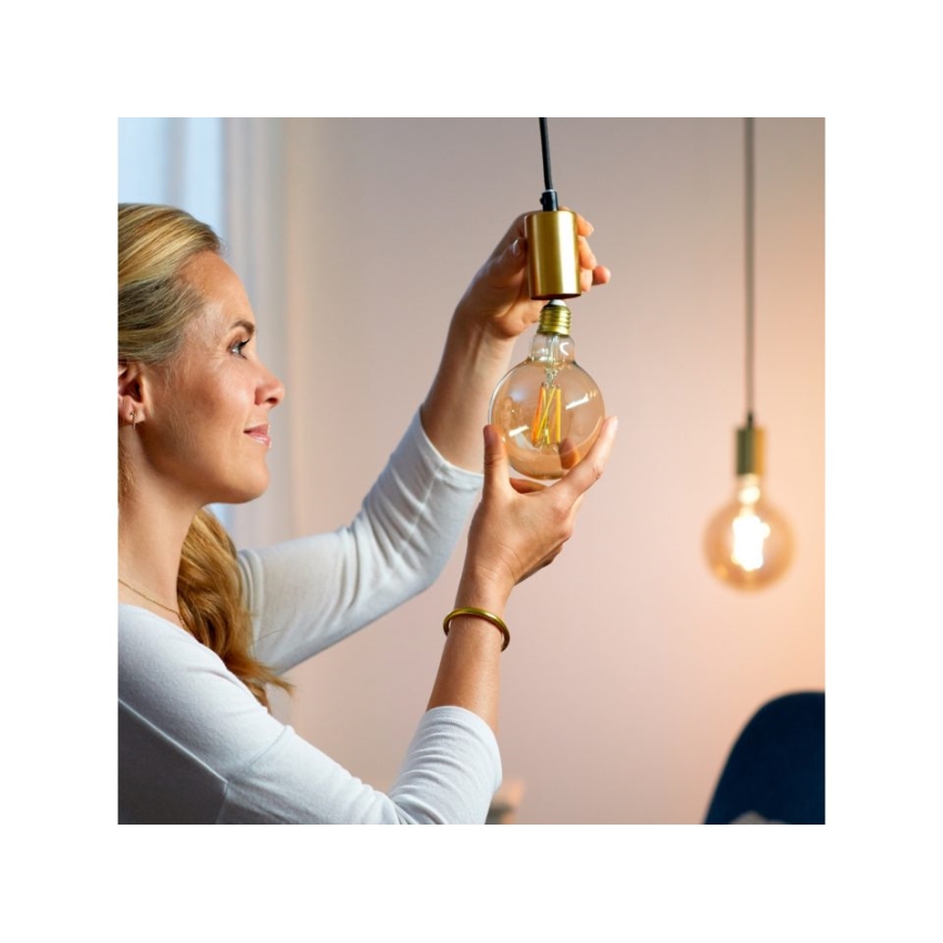 LED-pære dæmpbar VINTAGE FILAMENT G95 E27/6,7W/230V 2000-5000K CRI 90 Wi-Fi - WiZ