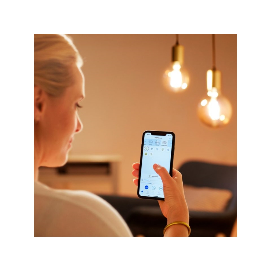 LED-pære dæmpbar VINTAGE FILAMENT G95 E27/6,7W/230V 2000-5000K CRI 90 Wi-Fi - WiZ