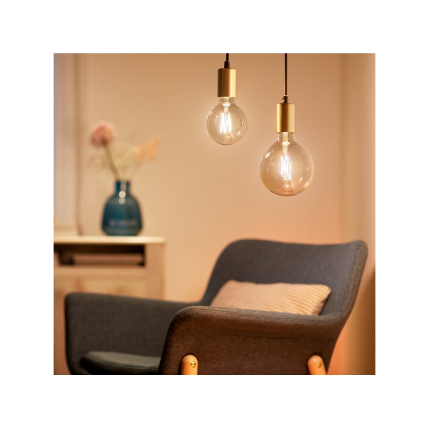 LED-pære dæmpbar VINTAGE FILAMENT G95 E27/6,7W/230V 2000-5000K CRI 90 Wi-Fi - WiZ