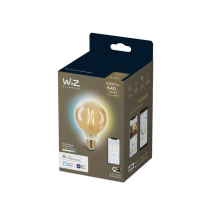 LED-pære dæmpbar VINTAGE FILAMENT G95 E27/6,7W/230V 2000-5000K CRI 90 Wi-Fi - WiZ