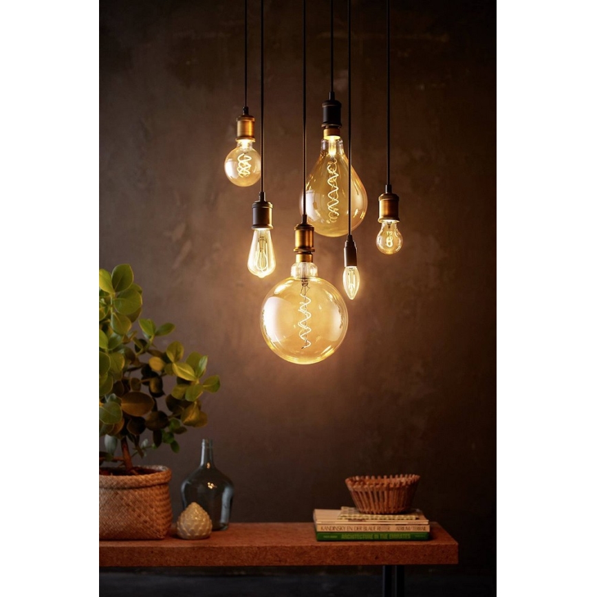 LED-pære dæmpbar VINTAGE Philips G200 E27/7W/230V 2000K