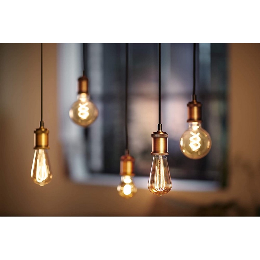 LED-pære dæmpbar VINTAGE Philips G93 E27/4W/230V 1800K