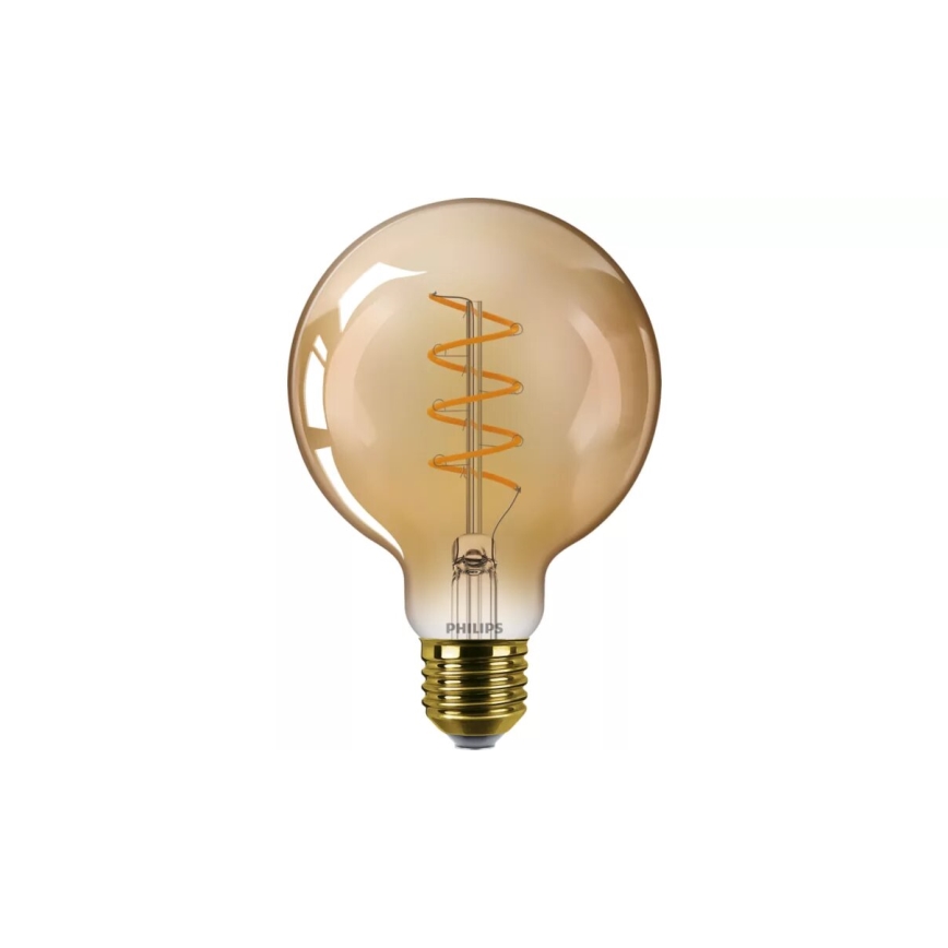 LED-pære dæmpbar VINTAGE Philips G95 E27/5,5W/230V 2200K