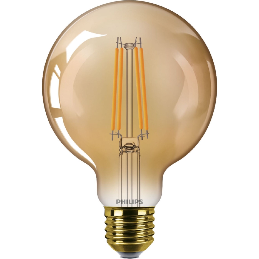 LED-pære dæmpbar VINTAGE Philips G95 E27/7W/230V 1800K