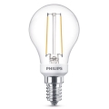 LED-pære dæmpbar VINTAGE Philips P45 E14/2,7W/230V 2700K