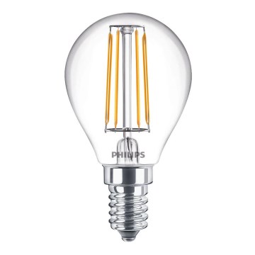 LED-pære dæmpbar VINTAGE Philips P45 E14/4,5W/230V 4000K