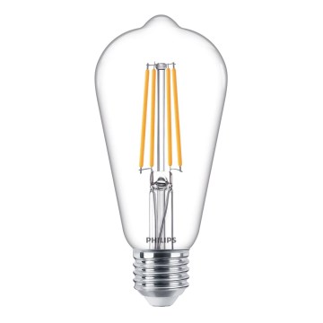 LED-pære dæmpbar VINTAGE Philips ST64 E27/7,2W/230V 4000K