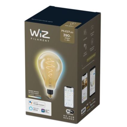 LED-pære dæmpbar VINTAGE FILAMENT PS160 E27/6,5W/230V 2000-5000K CRI 90 Wi-Fi -WiZ