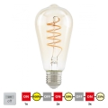 LED-pære dæmpbar VINTAGE ST64 E27/4W/230V 2200K - STEPDIMMING - Eglo 12522