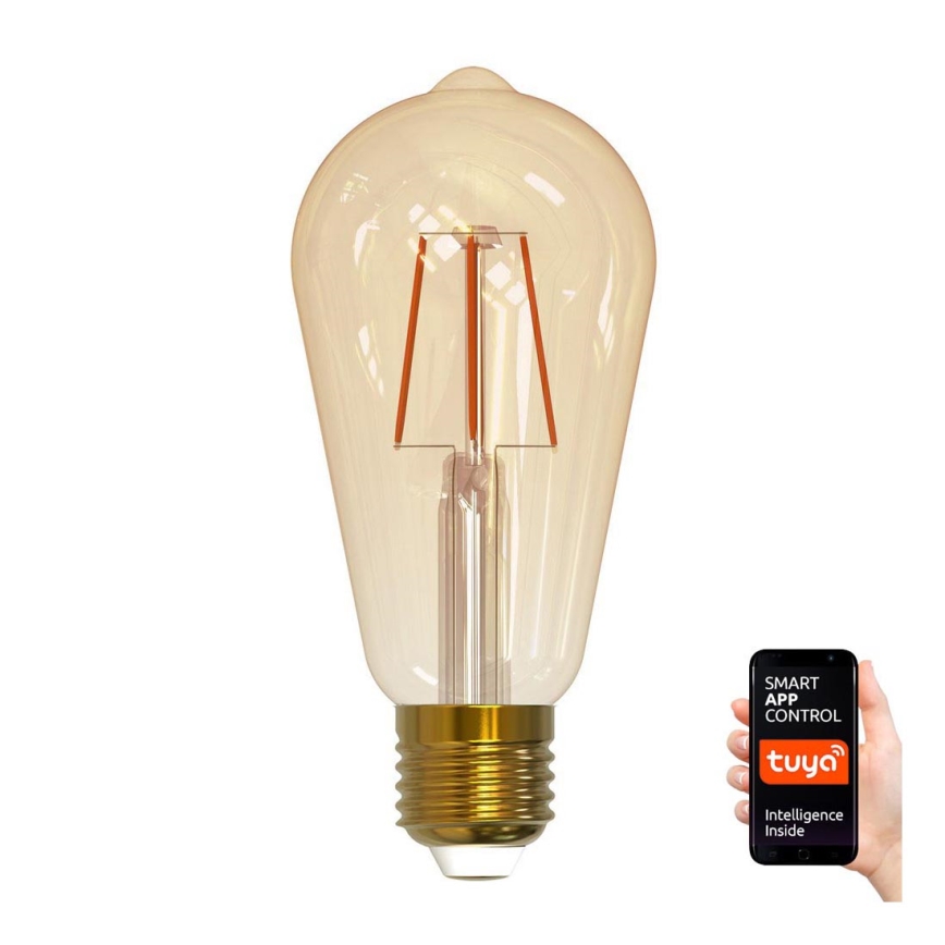 LED-pære dæmpbar VINTAGE ST64 E27/5,5W/230V 1800-2700K Wi-fi Tuya