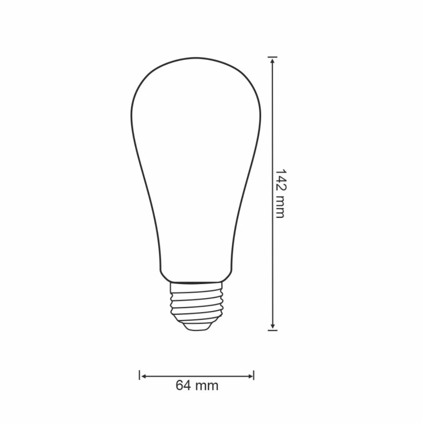 LED-pære dæmpbar VINTAGE ST64 E27/5,5W/230V 1800-2700K Wi-fi Tuya