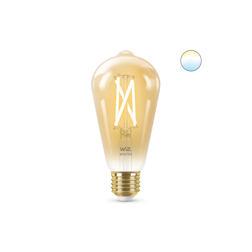 LED-pære dæmpbar VINTAGE FILAMENT ST64 E27/7W/230V 2000-5000K CRI 90 Wi-Fi - WiZ
