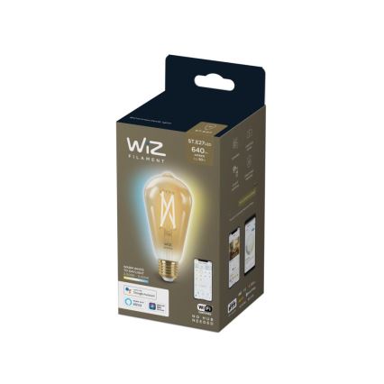 LED-pære dæmpbar VINTAGE FILAMENT ST64 E27/7W/230V 2000-5000K CRI 90 Wi-Fi - WiZ