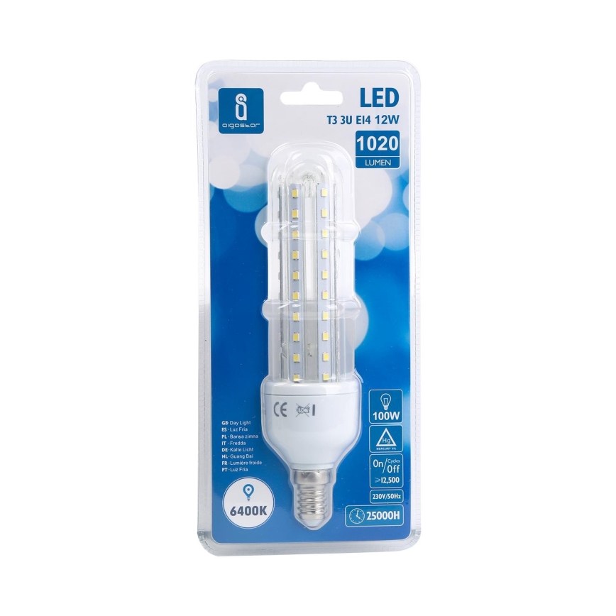 LED-pære E14/12W/230V 6500K - Aigostar