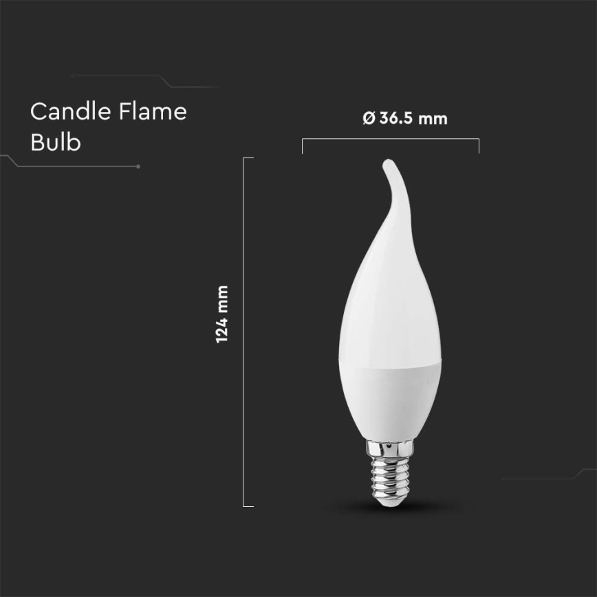 LED-pære E14/3,7W/230V 3000K