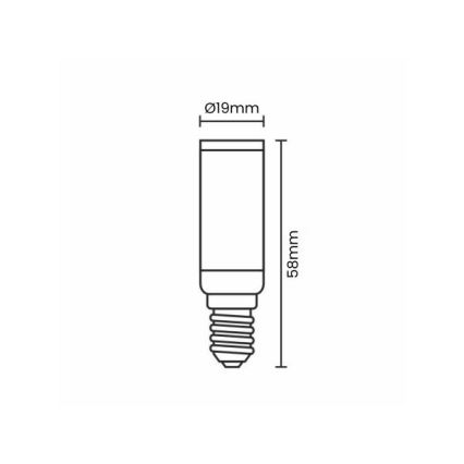 LED-pære E14/4,5W/230V 2800K