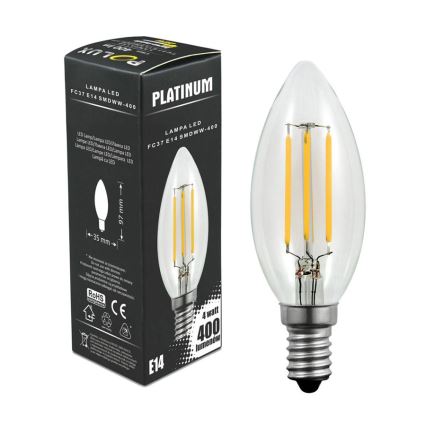 LED-pære C37 E14/4W/230V 3000K