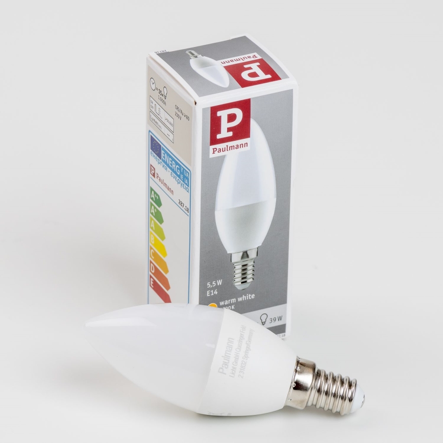 LED-pære E14/5,5W/230V 2700K - Paulmann 28718