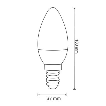 LED-pære E14/6,3W/230V 3000K