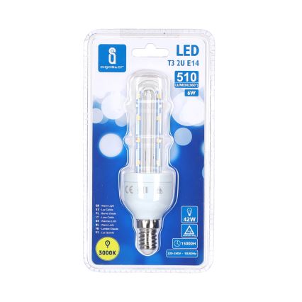 LED-pære E14/6W/230V 3000K - Aigostar