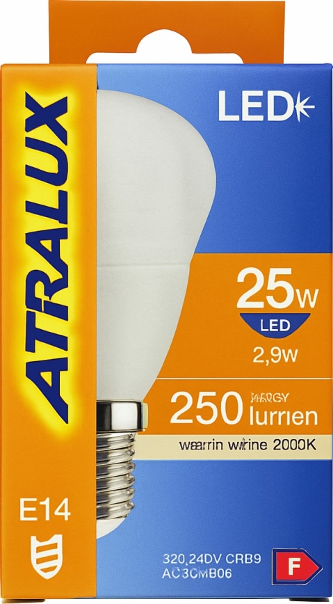 LED-pære E14/6W/230V 3000K - Attralux