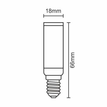 LED pære E14/7W/230V 2700K