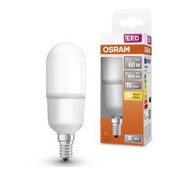 LED-pære E14/8W/230V 2700K - Osram