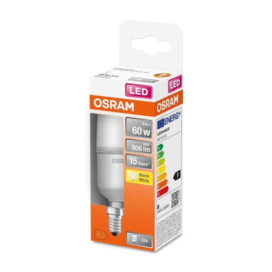 LED-pære E14/8W/230V 2700K - Osram