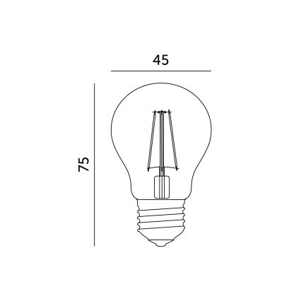 LED-pære E27/1,3W/230V 3000K