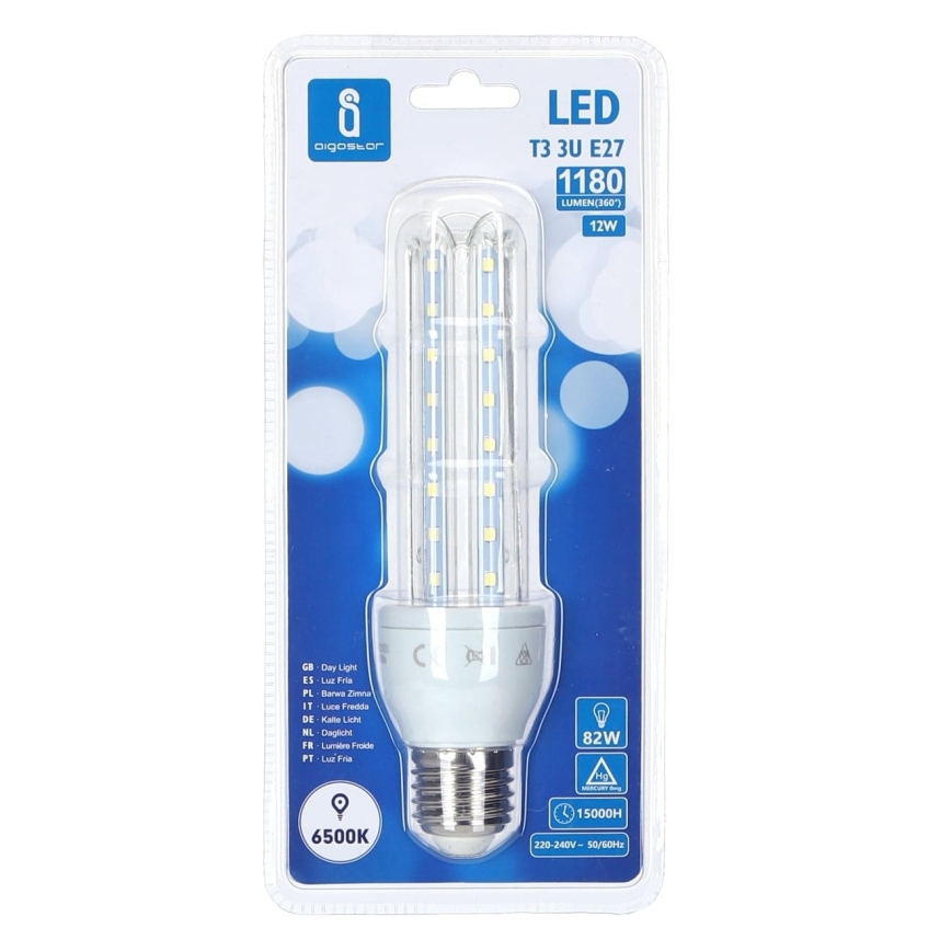 LED-pære E27/12W/230V 6500K - Aigostar