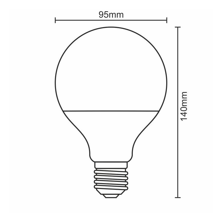 LED pære E27/18W/165-265V 4000K