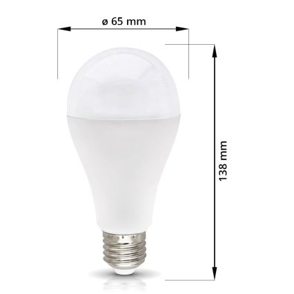 LED pære E27/18W/230V 4000K