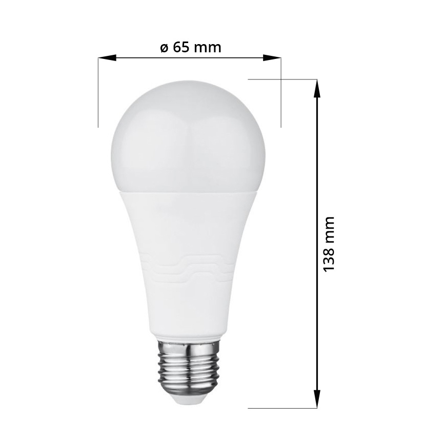 LED-pære E27/18W/230V 6000K 2000 lm