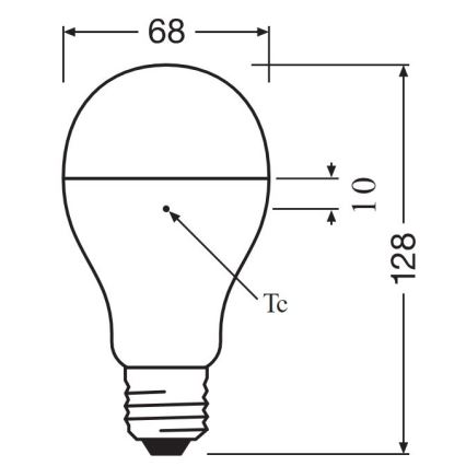 LED-pære E27/19W/230V 2700K - Osram