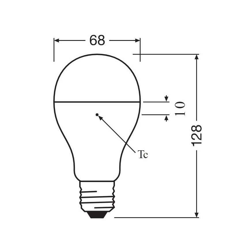 LED-pære E27/19W/230V 2700K - Osram