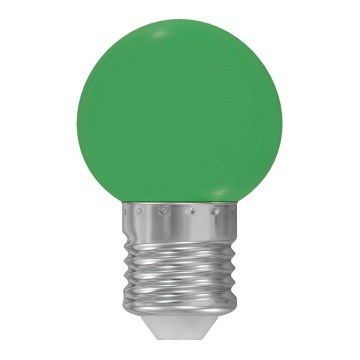 LED-pære E27/1W/230V 5500-6500K grøn