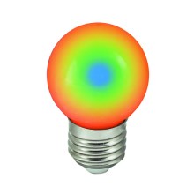 LED pære E27/1W/230V RGB