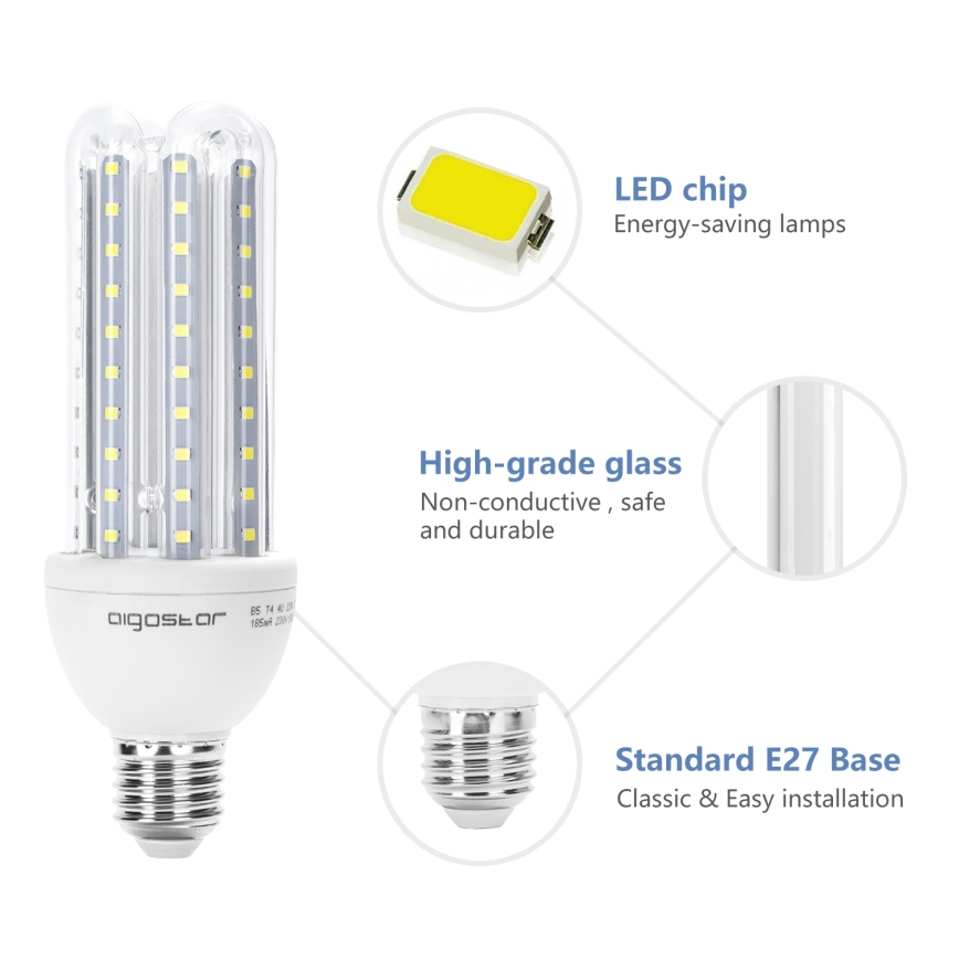 LED-pære E27/23W/230V 6500K - Aigostar