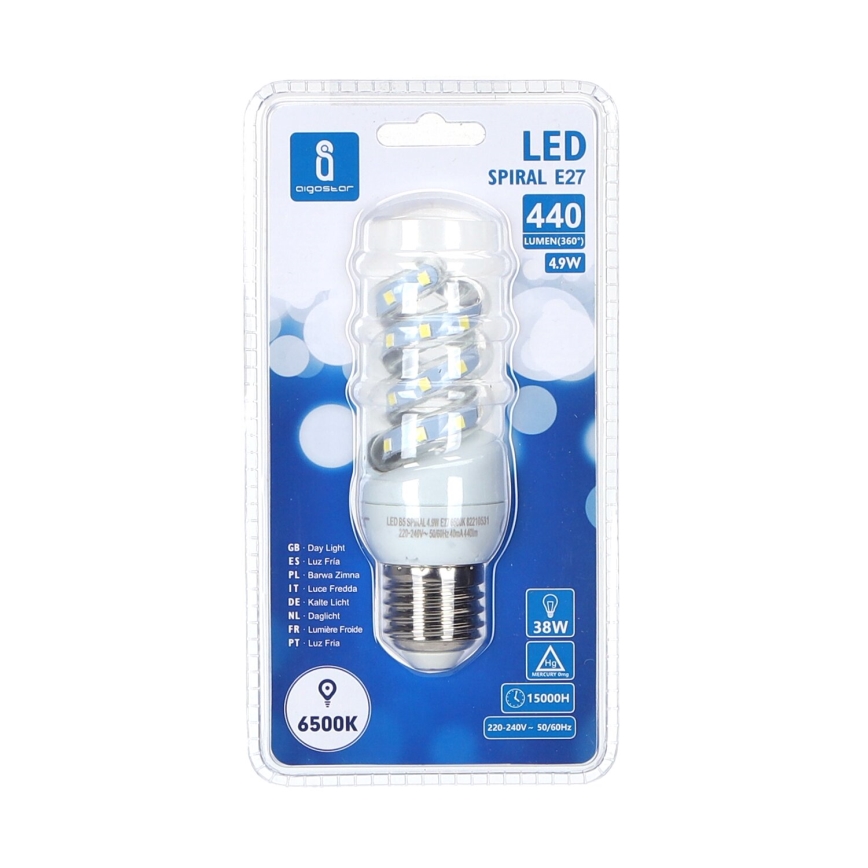 LED-pære E27/4,9W/230V 6500K - Aigostar